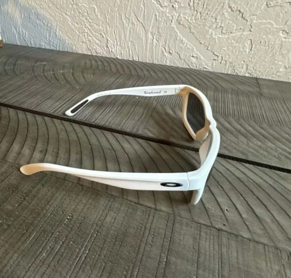 Oakley Freehand Sunglasses in Matte White with Grey Lenses